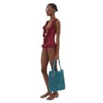 SUMMER BANANA TOTE BAG IN RAFFIA
