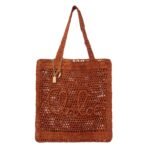 SUMMER BANANA TOTE BAG IN RAFFIA