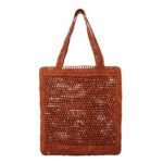 SUMMER BANANA TOTE BAG IN RAFFIA