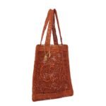 SUMMER BANANA TOTE BAG IN RAFFIA