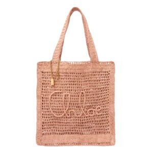 SUMMER BANANA TOTE BAG IN RAFFIA