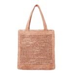 SUMMER BANANA TOTE BAG IN RAFFIA