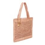 SUMMER BANANA TOTE BAG IN RAFFIA