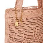 SUMMER BANANA TOTE BAG IN RAFFIA
