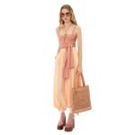 SUMMER BANANA TOTE BAG IN RAFFIA