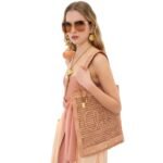 SUMMER BANANA TOTE BAG IN RAFFIA