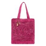 SUMMER BANANA TOTE BAG IN RAFFIA