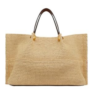 VALENTINO MEDIUM STRAW SUMMER TOTE