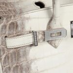 HERMES BIRKIN 25 HIMALAYA NILOTICUS CROCODILE DIAMOND ENCRUSTED PALLADIUM HARDWARE