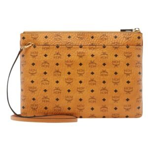 MCM MEDIUM LOGO CROSSBODY POUCH BAG