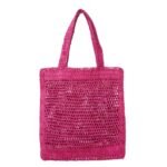 SUMMER BANANA TOTE BAG IN RAFFIA