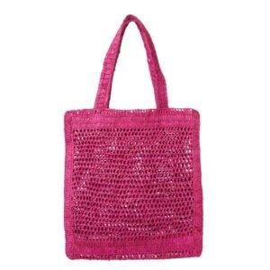 SUMMER BANANA TOTE BAG IN RAFFIA