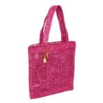 SUMMER BANANA TOTE BAG IN RAFFIA
