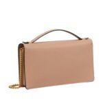 VALENTINO VLOGO LEATHER WALLET ON CHAIN