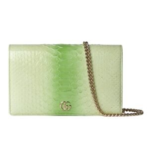 GG MARMONT PYTHON WALLET ON CHAIN
