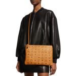 MCM MEDIUM LOGO CROSSBODY POUCH BAG