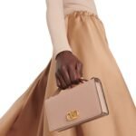 VALENTINO VLOGO LEATHER WALLET ON CHAIN