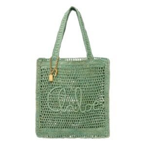 SUMMER BANANA TOTE BAG IN RAFFIA