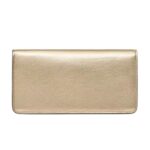 VALENTINO VLOGO SIGNATURE METALLIC GRAINY CALFSKIN WALLET WITH CHAIN