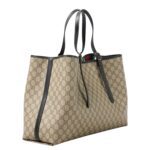 GG CANVAS LARGE LEATHER TRIMMED TOTE BAG