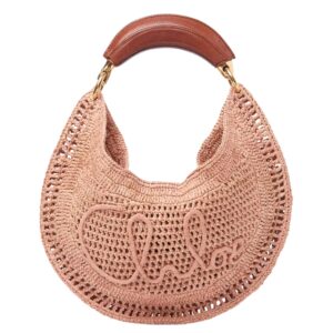 SUMMER BANANA HOBO BAG IN RAFFIA