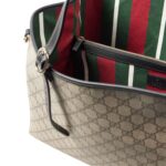 GG CANVAS LARGE LEATHER TRIMMED TOTE BAG