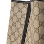 GG CANVAS LARGE LEATHER TRIMMED TOTE BAG