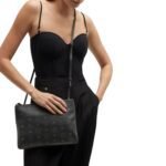 MCM MEDIUM LOGO CROSSBODY POUCH BAG