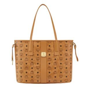 MCM REVERSIBLE LIZ SHOPPER IN VISETOS