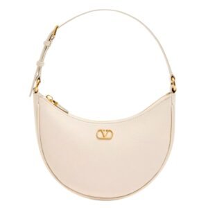 VALENTINO VLOGO SIGNATURE MINI HOBO BAG IN GRAINY CALFSKIN