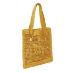 SUMMER BANANA TOTE BAG IN RAFFIA