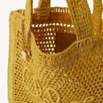 SUMMER BANANA TOTE BAG IN RAFFIA