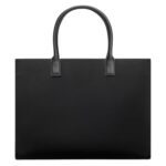 VERSACE LA MEDUSA CANVAS LARGE TOTE BAG