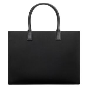 VERSACE LA MEDUSA CANVAS LARGE TOTE BAG