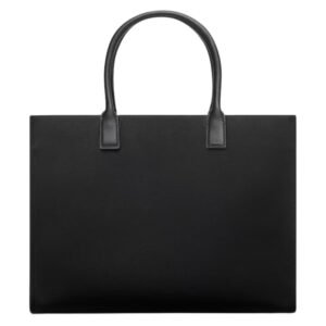 VERSACE LA MEDUSA CANVAS LARGE TOTE BAG