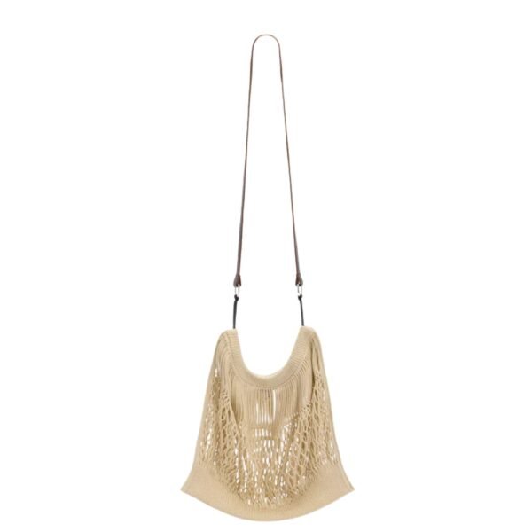 LARGE CROSSBODY FILT NET SHOPPING BAG
