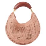 SUMMER BANANA HOBO BAG IN RAFFIA