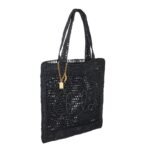 SUMMER BANANA TOTE BAG IN RAFFIA