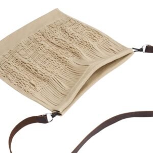 LARGE CROSSBODY FILT NET SHOPPING BAG