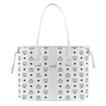 MCM REVERSIBLE LIZ SHOPPER IN VISETOS