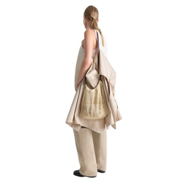 LARGE CROSSBODY FILT NET SHOPPING BAG