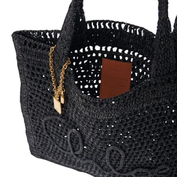 SUMMER BANANA TOTE BAG IN RAFFIA