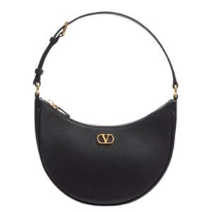 VALENTINO VLOGO SIGNATURE MINI HOBO BAG IN GRAINY CALFSKIN