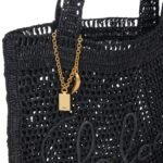 SUMMER BANANA TOTE BAG IN RAFFIA