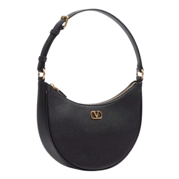 VALENTINO VLOGO SIGNATURE MINI HOBO BAG IN GRAINY CALFSKIN
