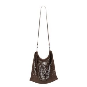 LARGE CROSSBODY FILT NET SHOPPING BAG