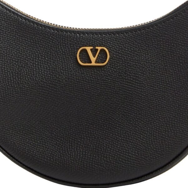 VALENTINO VLOGO SIGNATURE MINI HOBO BAG IN GRAINY CALFSKIN