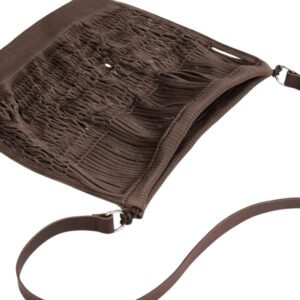 LARGE CROSSBODY FILT NET SHOPPING BAG