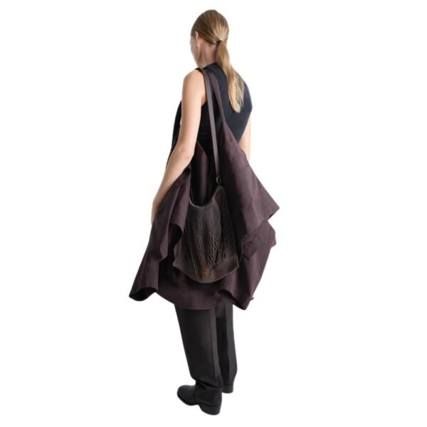 LARGE CROSSBODY FILT NET SHOPPING BAG