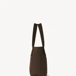 The Row Small Brian Tote Bag In Dark Brown